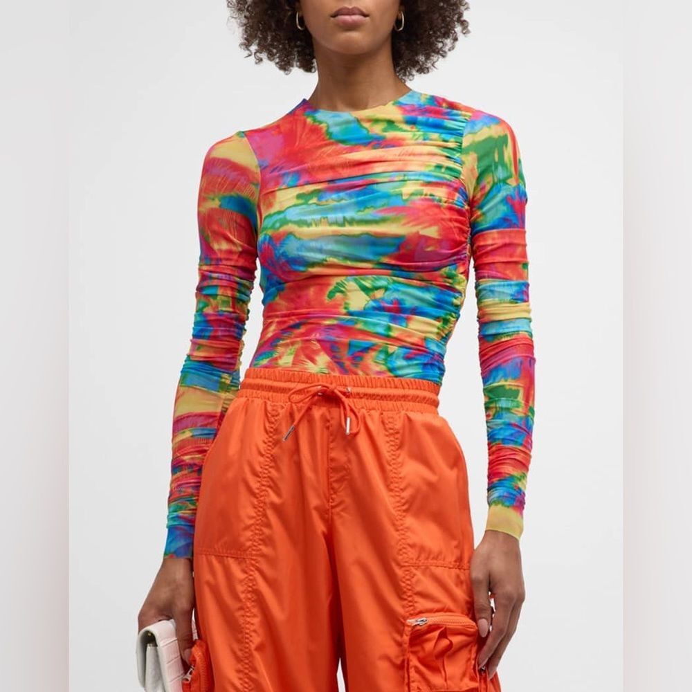 NWT SER.O.YA Janey Multicolor Top Size XS Abstract Palm‎ SER. O. YA